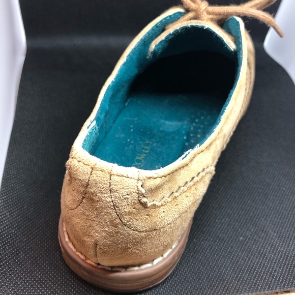 Suede leather Oxford wingtip lace up loafers - Picture 5 of 10